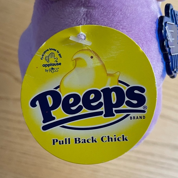 Applause Easter Peeps Plush Pull Back & Go Chick Purple Lavender Toy 4” Rare - Picture 6 of 10